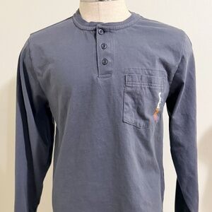 Timberland PRO Cotton Core Flame-Resistant Cat2 Blue Gray Long Sleeve Sz M